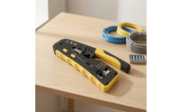 Ethernet and Telephone Modular Plug Crimping Tool Ratcheting Network Cable Crimping Tool Multifunction for Home Wiring