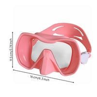 Silicone Diving Facepiece CO2 180° Panoramic Snorkel Facepiece Travel-Friendly Water Sports Gear for Snorkeling