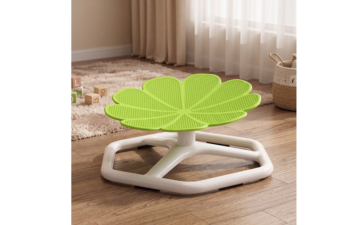 Flower-Shaped Swivel Chair Textured Sensory Swivel Chair for Playroom