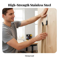 Strong Load-Bearing L-Shaped Garage Hook Heavy-Duty Assorted Garage Hook Set Rust-Proof Utility Hanger Rustproof for DIY Enthusiasts, Workshop Professionals, Warehouse Workers, Shed, Basement, Garden