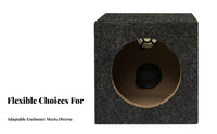 space-efficient Size Empty Square speaker enclosure Space-Saving Car Audio Accessory adaptable Design Subwoofer Cabinet Easy Installation for DIYers, Vehicle, pickup, Workshop, Garage