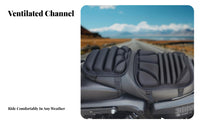 3D Shock Absorbing Seat Pad Sunproof Shock Absorbing Seat Pad Long Ride Comfort for Bikers, Commuters, Hot Weather Riding, Road Trips, Daily Commuting