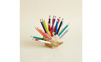 Cute Cartoon Hedgehog Holder Multifunctional Hedgehog Pen Holder Multipurpose Resin Desk Organizer for Kids