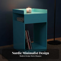 Movable Design Mobile Storage Cart Multifunctional Multi-Tier Rolling Cart Space-Saving Side Table Hidden Wheels for Apartment Dwellers, Office Workers, Living Room, Small Areas, Entryway, Bathroom