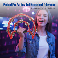 Orff Percussion Tambourine Ring, Multi-Color, Party, KTV, Fun Accessory