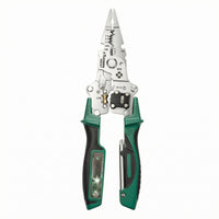 Folding Digital Test Pliers Indicator Lights Test Pen Pliers LED Indicators Foldable Wire Stripper Insulated Handle for Electricians, Electrical Repair