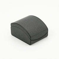 Watch Box with Hinged Lid Litchi-Grain Leatherette Watch Box Curved Flip-Top for Jewelers, Jewelry Packaging, Gift Presentation