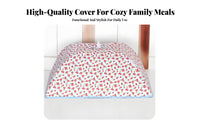 Large Capacity Insulated Food Cover Washable Dustproof Dish Protector for Home Cooks, Families, Dining Table, Family Gatherings
