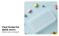 Large Capacity Sewing Thread Storage Box Dustproof Sewing Thread Container Transparent for Quilters, Hobbyists, Desktop, Craft Room, Travel