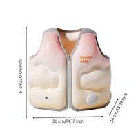 Comfortable Inflatable Swim Vest Lightweight Swim Vest with Zipper Easy to Carry Buoyancy Aid Compact for Beginners