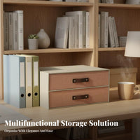 Stackable Drawer Box Space-Saving Stackable Drawer Unit Japanese Design for Desk