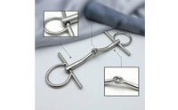 Long-Lasting Full Cheek Snaffle Bit Reliable Horse Bit with Cheek Guards Safe Tack Gentle for Equestrians