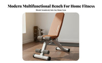 Full Body Workout Foldable Exercise Bench Thick Padded Cushion Dumbbell Bench Heavy Duty Steel Frame Strength Training Equipment Ergonomic Design for Men, Home Use