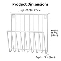 Metal Wall Hanging Basket, 2 Pack Kitchen Storage Rack, Automatic Vertical Organiser for Small Flats, Space Saving Wire Wall Shelf