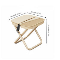Quick Setup Portable Camping Stool Stable Folding Camp Stool Long-Lasting for Travelers, Fishers, Queuing