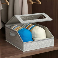 Baseball Cap Storage Box Clear Window Baseball Cap Storage Reinforced Cardboard