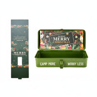 Festive utility caseShaped Gift Container Hand-Held Carrying Case Reusable firmly-fastening Latches for Corporate Planners, gentlemen, DIY hobbyists, Holiday gatherings, Parties, Home Storage