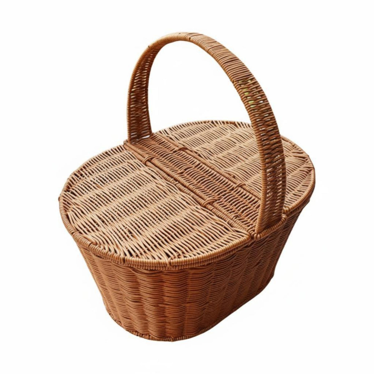Imitation Rattan Handbasket Woven and design Shopping Basket With Carrying Handles
