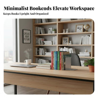 Corner-Shaped D Bookend Space Saving Corner-Shaped D Book Stopper Sturdy Desktop Book Support for Students, Librarians, Bookshelves, Desktops