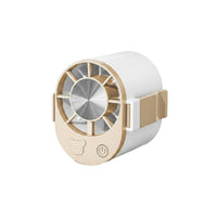 Long Battery Life Waist Clip Fan 3 Wind Speeds Waist Fan Low Noise Mini Cooling Device Rechargeable for Outdoor Workers, Commuters, Students, Travel, Office, Camping