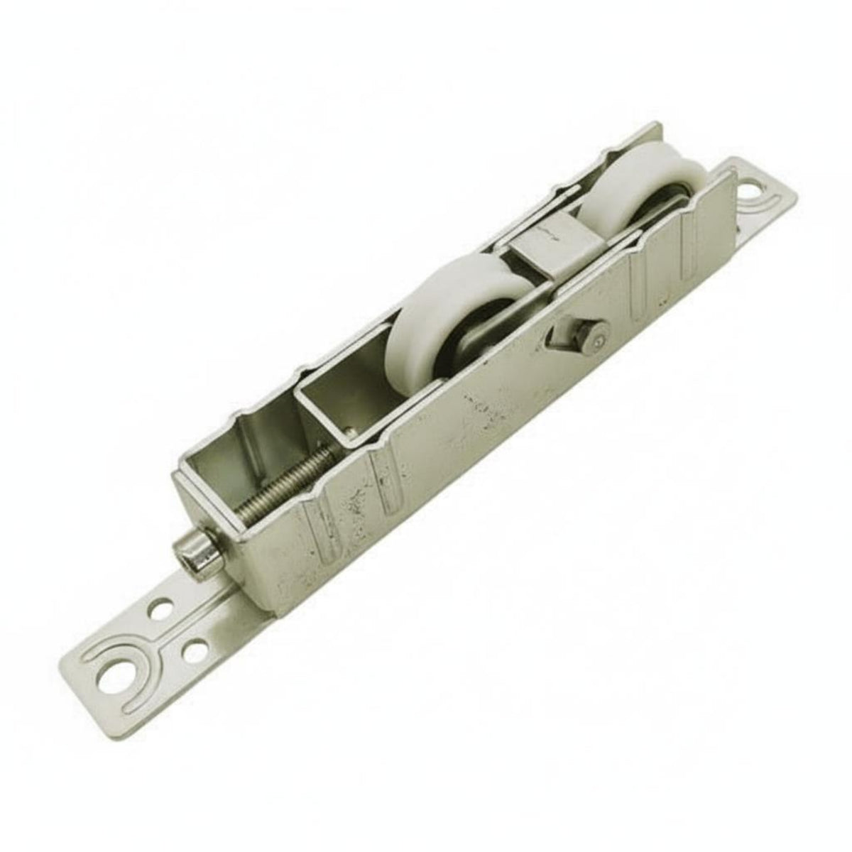 Height Adjustable Roller Metal Housing Double-Wheel Door Roller Mounting Tabs