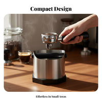 Sturdy Construction Espresso Knock Box Easy to Clean Coffee Puck Waste Container Splash-Proof for Home Coffee Enthusiast S, Kitchen Counter