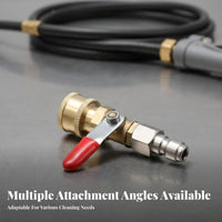 Brass Construction Pressure Washer Wand with Ball Valve Anti 1/4 Inch Quick Connect Spray Lance Leak Proof