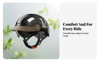 Half Helmet 3C Certified Motorcycle Half Helmet Removable Washable Liner Breathable Riding Cap for Adults Motorist S