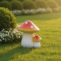 Mushrooms Garden Ornament Simulated Mushrooms Statue Cute for Courtyard