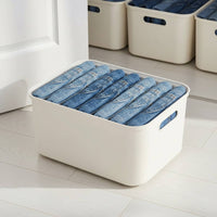 4 Pieces Multi-Functional Wardrobe Clothes Organizer Long-Lasting PP Material Stackable Clothes Storage Box Sturdy Wardrobe Drawer Organizer High Capacity for Closet