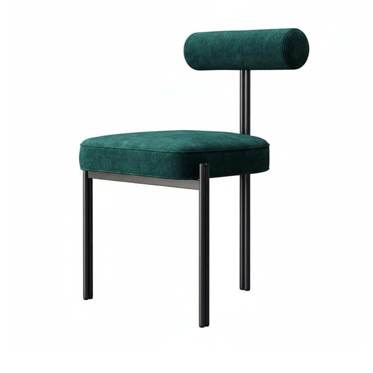 Modern Minimalist and design Scalloped spine featured Chair Slim Metal Legs Indoor Furniture Soft Upholstery Easy Assembly for Restaurant Owners, Interior Designers, Dining Room, Reception Area, Kitchen, Home Office