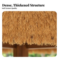 Artificial Thatch Roofing Realistic Look Synthetic Straw Roof High Simulation Simulated Thatch Panel for Landscape Designers, Bamboo Bar, Resorts