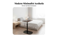 rotating Top Adjustable C-Shaped Table Multi-Functional Household Furniture Space-Saving Design Easy to Assemble for Home Office Workers, Students, Apartment Dwellers, Living Room, Bedroom, Small areas