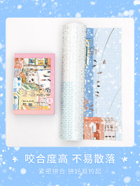冬日拼图猫的天空之城拼图成人版2000片小樽的情书高难度拼图玩具