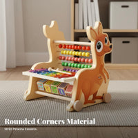 Educational Abacus Xylophone Toy Early Musical Development 8 Note Xylophone Abacus Toy Develops Hand-Eye Coordination for Preschool