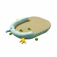 Summer Use Oval Pet Cooling Bed Anti-Slip Dog Cooling Mat No Electricity Breathable Dog Mat for Dogs, Cats