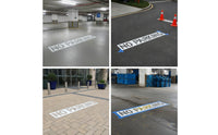 No Parking Stencil Reusable Pavement Marking Stencil Flexible Foldable for Maintenance Crews, Driveways, Asphalt