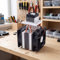12V Peltier Heatsink Module Kit Assembled Semiconductor Cooling Module Thermoelectric Cooling System Small for Hobbyists