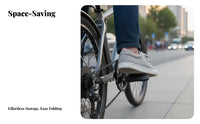 2 Pieces Electric Bike Rear Pedals Space Saving Electric Two-Wheeler Rear Pedals Aluminum Alloy Foot Pegs Sturdy Duty Vehicle