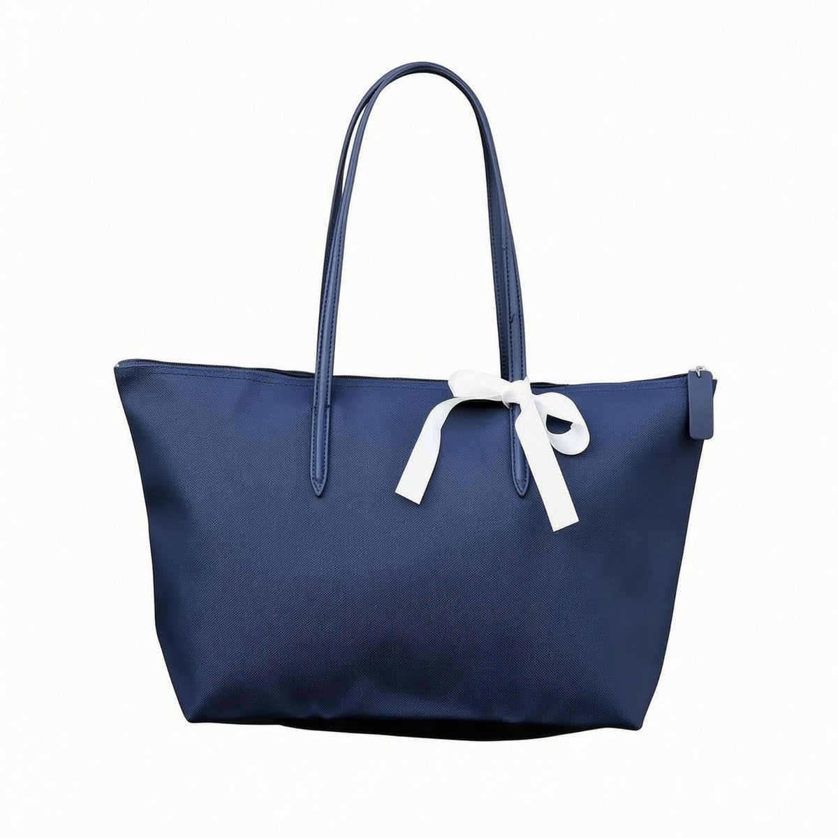 Waterproof PVC Tote Bag Polished Finish Structured Tote Bag Lightly Textured Rectangular for Women