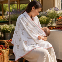 Cotton Gauze Shawl Cape for Neck Protection and Breastfeeding, Thin Summer Style