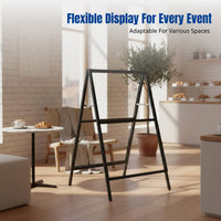 Foam Board Display Rack, Outdoor Freestanding Poster Stand, Foldable, Double-Sided, Windproof, Portable Sign Holder for Shop, Event