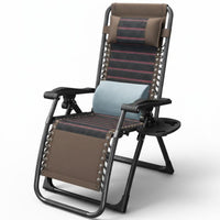 Foldable Design Folding Woven Lounger Space Saving Adjustable Sun Lounger Portable Lounge Chair Weather-Resistant for Homeowners, Beachgoers, Balcony, Beach, Garden, Backyard