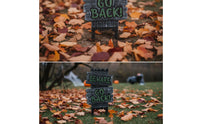 Halloween Ground Sign with Stakes Outdoor Lawn Sign with Post Weather Resistant for Halloween, Porch