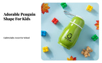 Double Walled Stainless Steel Penguin Vacuum Bottle Keeps Hot & Cold Penguin Vacuum Bottle Long-Lasting Insulation for Adults, School