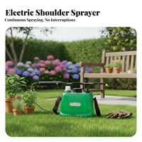 Electric Shoulder Dispenser Large Capacity 5L Portable Spray Reservoir Electric Garden Dispenser Adjustable Spray Tip Automatic
