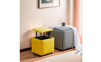5 Pieces Stackable Nesting Stool Set Multifunctional Stackable Cube Stool Set 5 in 1 Nesting Ottoman Sturdy Frame for Apartment