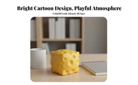 Realistic Design Cheese Squishy Toy Soft Feel Squishy Cheese Block Novelty Gift for Adults, Students, Office, Desk