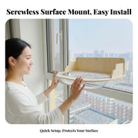 Suction Holder Window Lounge Drill Installation Feline Furniture Sunbathing Lofelineion Pet Supplies for Felines, Panes, Glass Doors