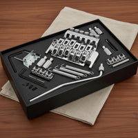 Double Locking Tremolo Bridge Tuning Stability Tone Modulation Bridge System Locking Tremolo System Kit for DIY Builders